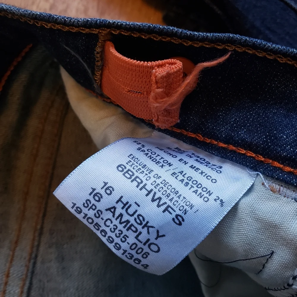 Wrangler jeans size 16 husky 30x28